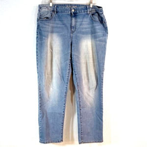 Chico's Platinum Jeans Women 2.5 US14 Cropped Ankle Stretch Denim 27" Inseam
